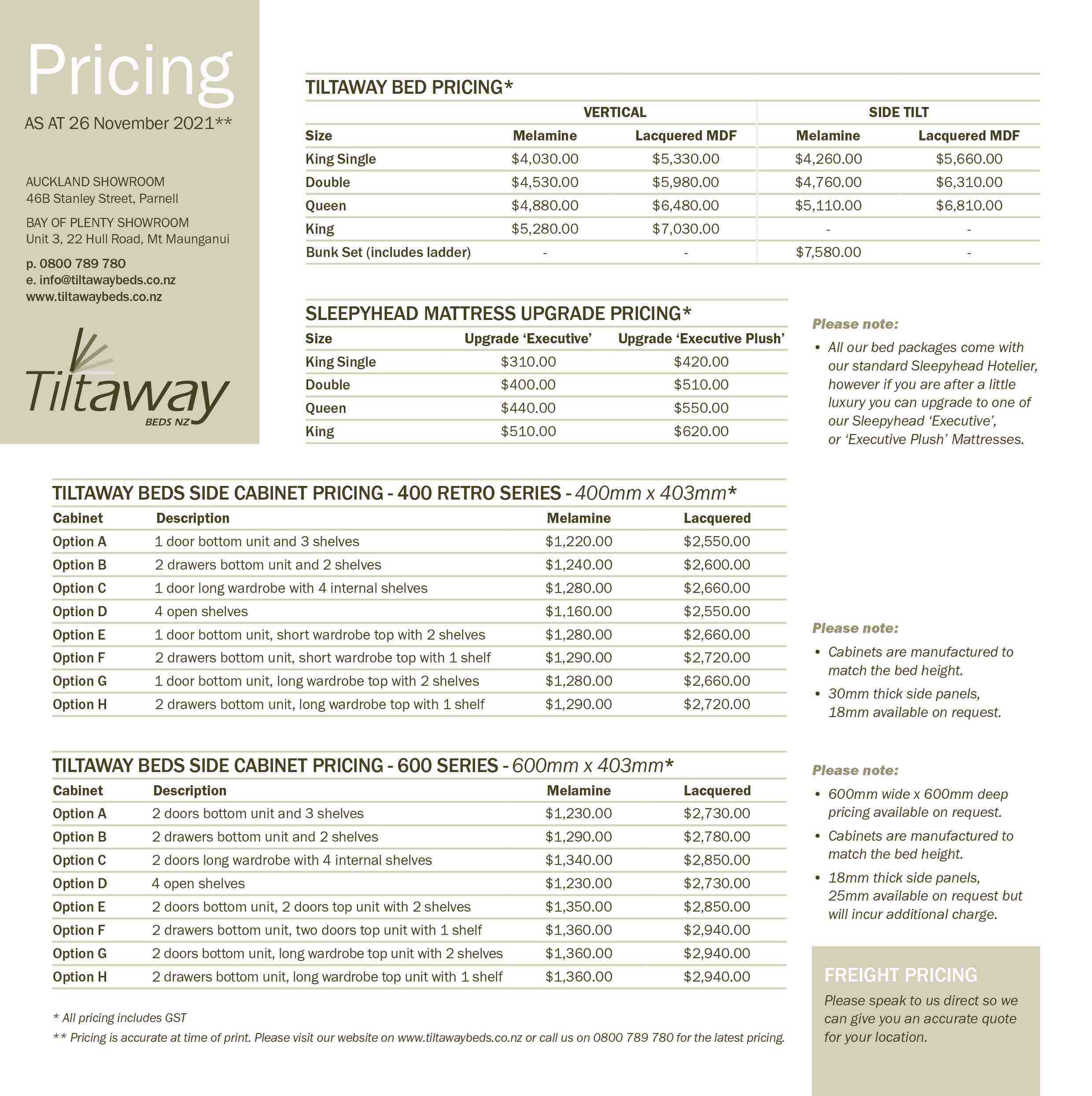 Tiltaway Lite Fold Away Beds NZ Tiltaway Beds