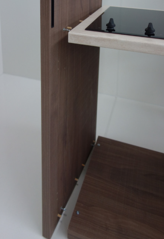 ASSEMBLY 6 - ADDING THE LEFT HAND SIDE - Mini Kitchen